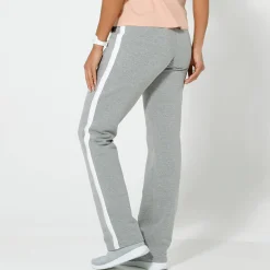 Broek<Blancheporte Tweekleurige joggingbroek chiné grijs / wit