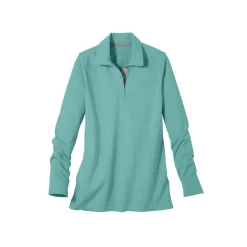 T-Shirt En Topje<Blancheporte Tweekleurige polo in jerseytricot grijsgroen / grijs