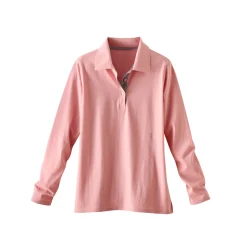 T-Shirt En Topje<Blancheporte Tweekleurige polo in jerseytricot poederroze / grijs