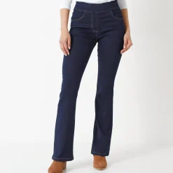 Jeans|Broek<Blancheporte Ultracomfortabele bootcut jeans, kleine lengte dark blue