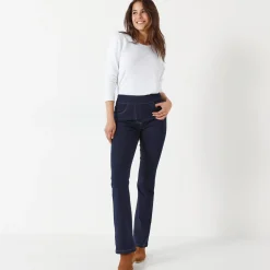 Jeans|Broek<Blancheporte Ultracomfortabele bootcut jeans, kleine lengte dark blue
