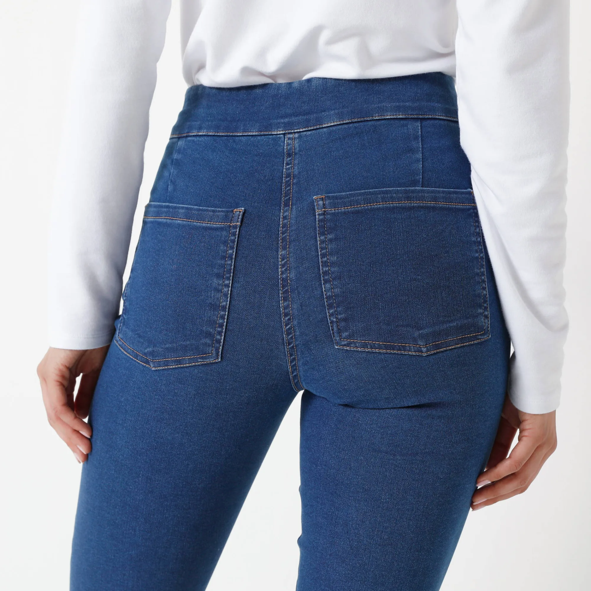 Jeans|Broek<Blancheporte Ultracomfortabele bootcut jeans, kleine lengte stone