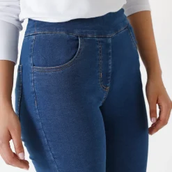 Jeans|Broek<Blancheporte Ultracomfortabele bootcut jeans, grote lengte stone