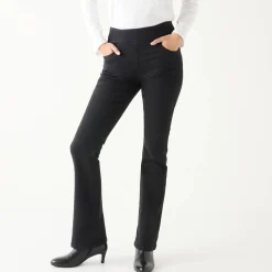 Jeans|Broek<Blancheporte Ultracomfortabele bootcut jeans, grote lengte black