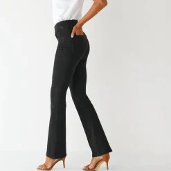 Jeans|Broek<Blancheporte Ultracomfortabele bootcut jeans, grote lengte black
