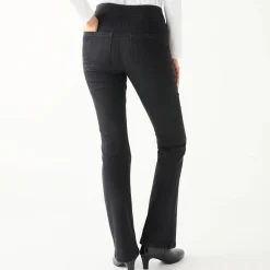 Jeans|Broek<Blancheporte Ultracomfortabele bootcut jeans, kleine lengte black