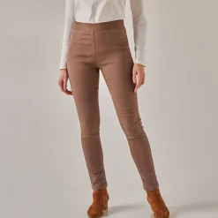 Jeans<Blancheporte Ultracomfortabele jegging met elastische taille - kleine lengte marron glacé