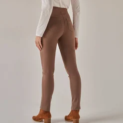 Jeans<Blancheporte Ultracomfortabele jegging met elastische taille - kleine lengte marron glacé