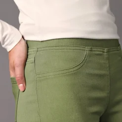 Jeans|Broek<Blancheporte Ultracomfortabele jegging met elastische taille - kleine lengte linde