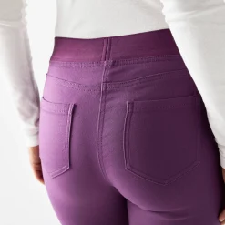 Jeans<Blancheporte Ultracomfortabele jegging met elastische taille - grote lengte pruim