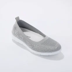 Ballerina's|Schoenen<Blancheporte Ultralichte ballerina's in mesh grijs