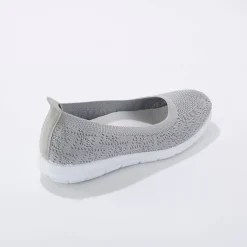 Ballerina's|Schoenen<Blancheporte Ultralichte ballerina's in mesh grijs