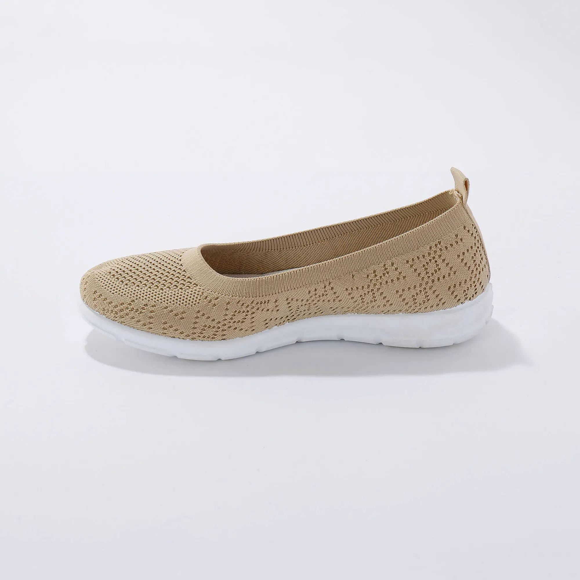 Ballerina's|Schoenen<Blancheporte Ultralichte ballerina's in mesh beige