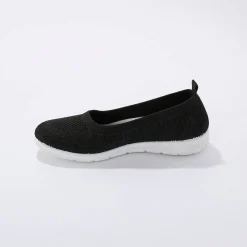 Ballerina's|Schoenen<Blancheporte Ultralichte ballerina's in mesh zwart