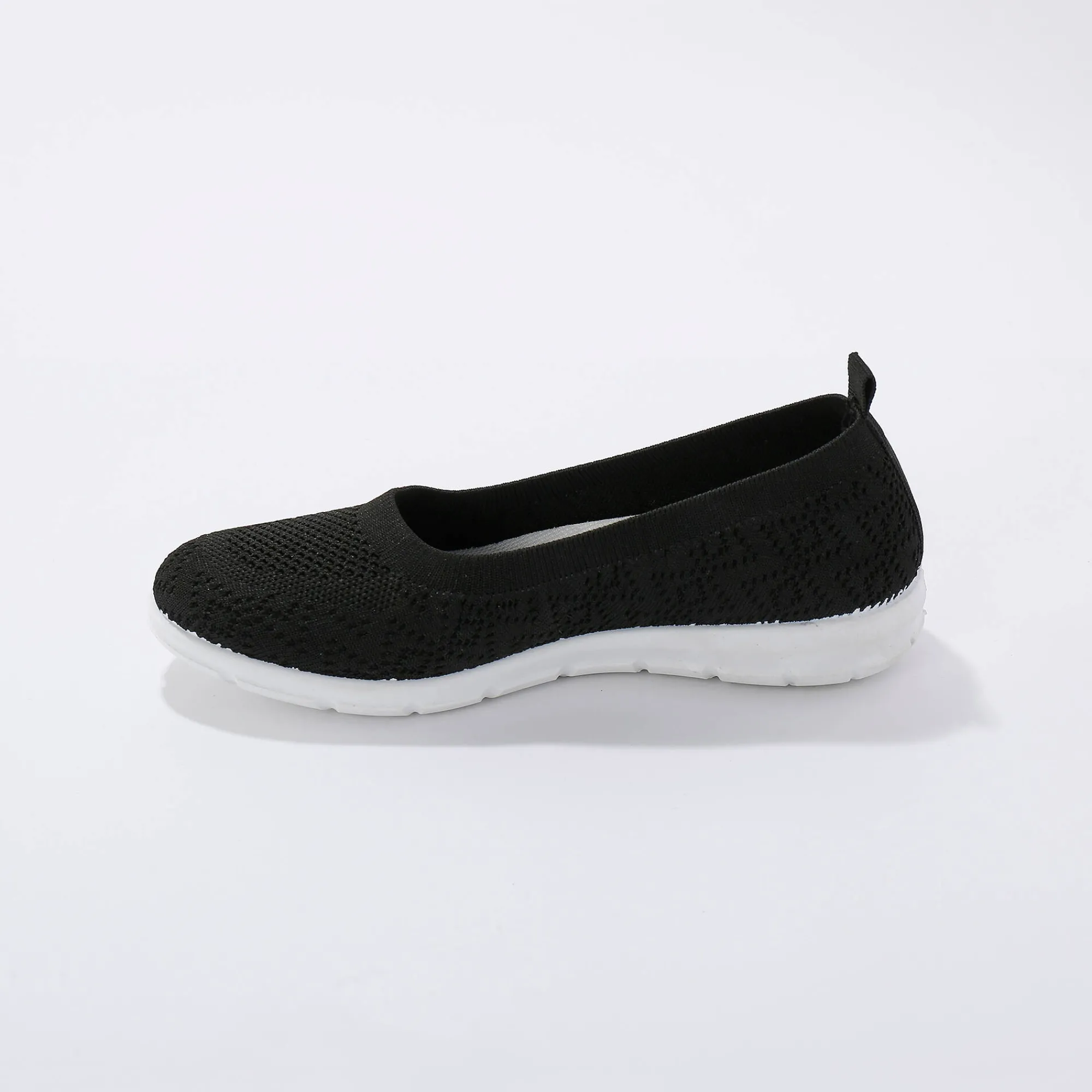 Ballerina's|Schoenen<Blancheporte Ultralichte ballerina's in mesh zwart