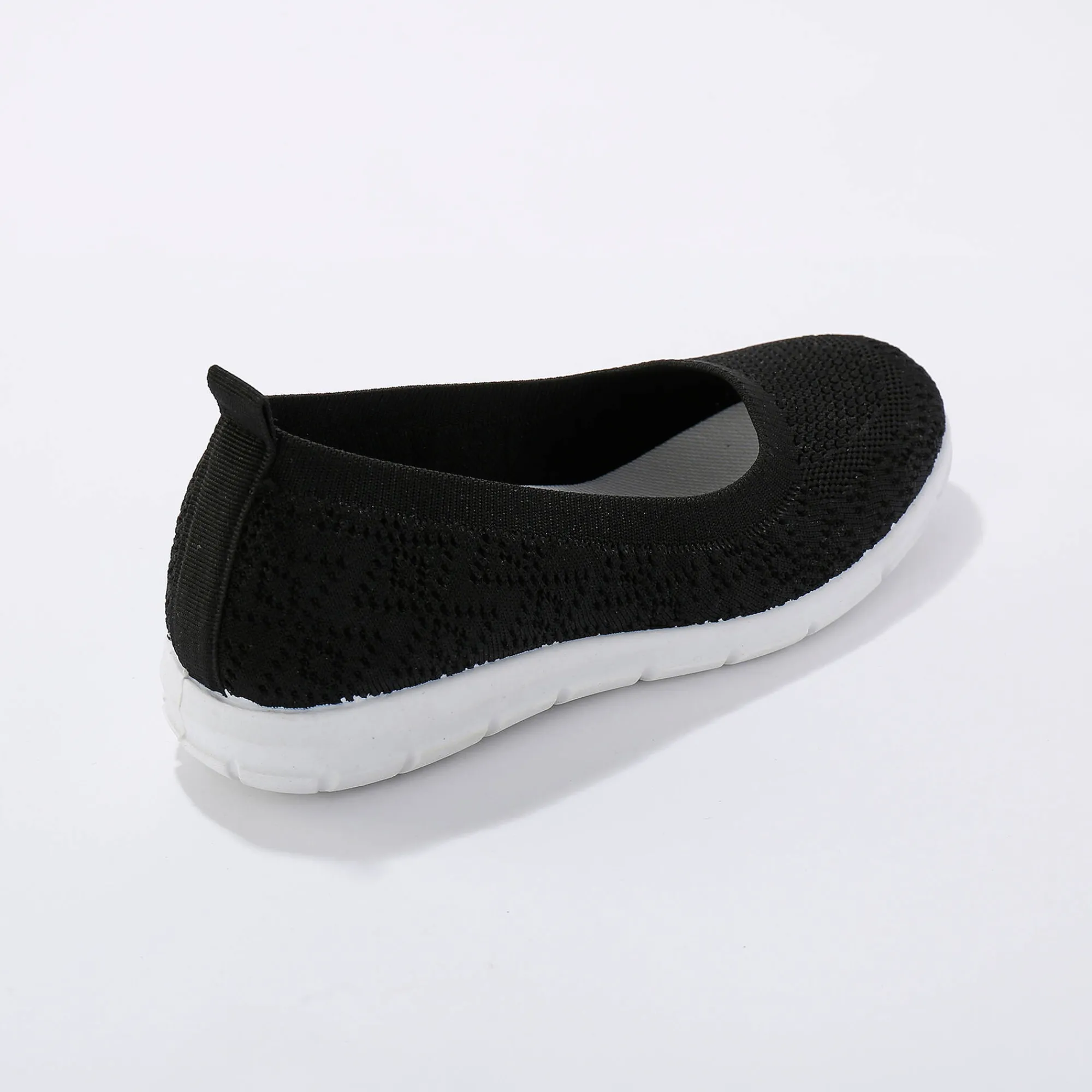 Ballerina's|Schoenen<Blancheporte Ultralichte ballerina's in mesh zwart
