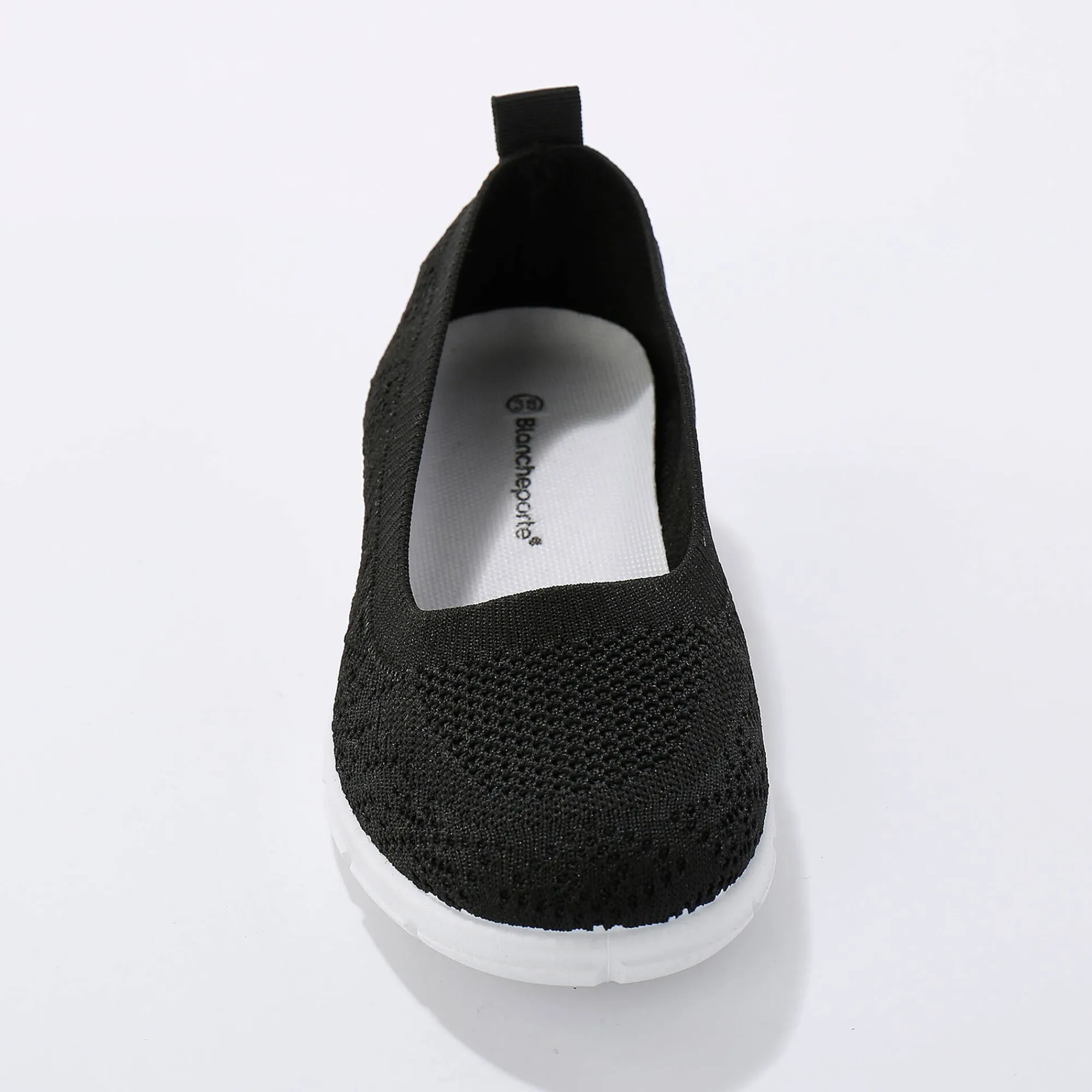 Ballerina's|Schoenen<Blancheporte Ultralichte ballerina's in mesh zwart