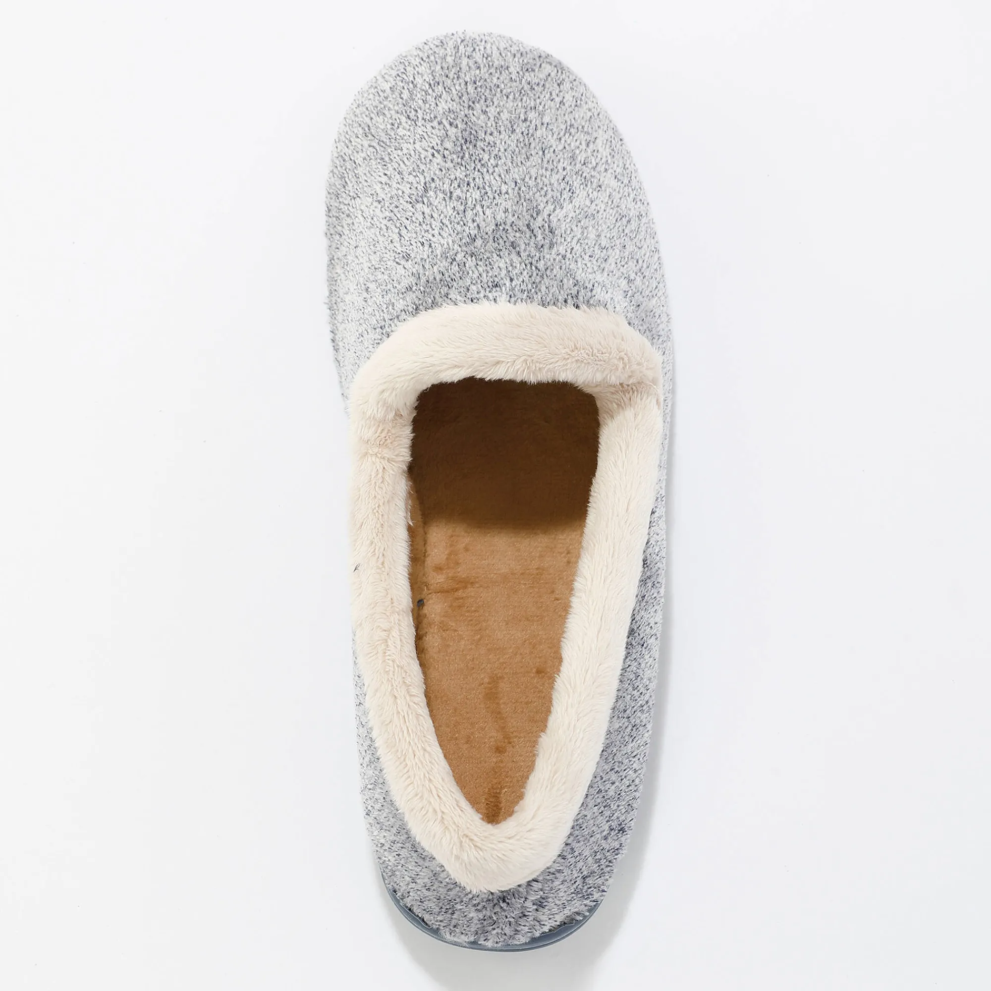 Sloffen|Sloffen<Blancheporte Ultrasoepele sloffen met pluchetouch blauw