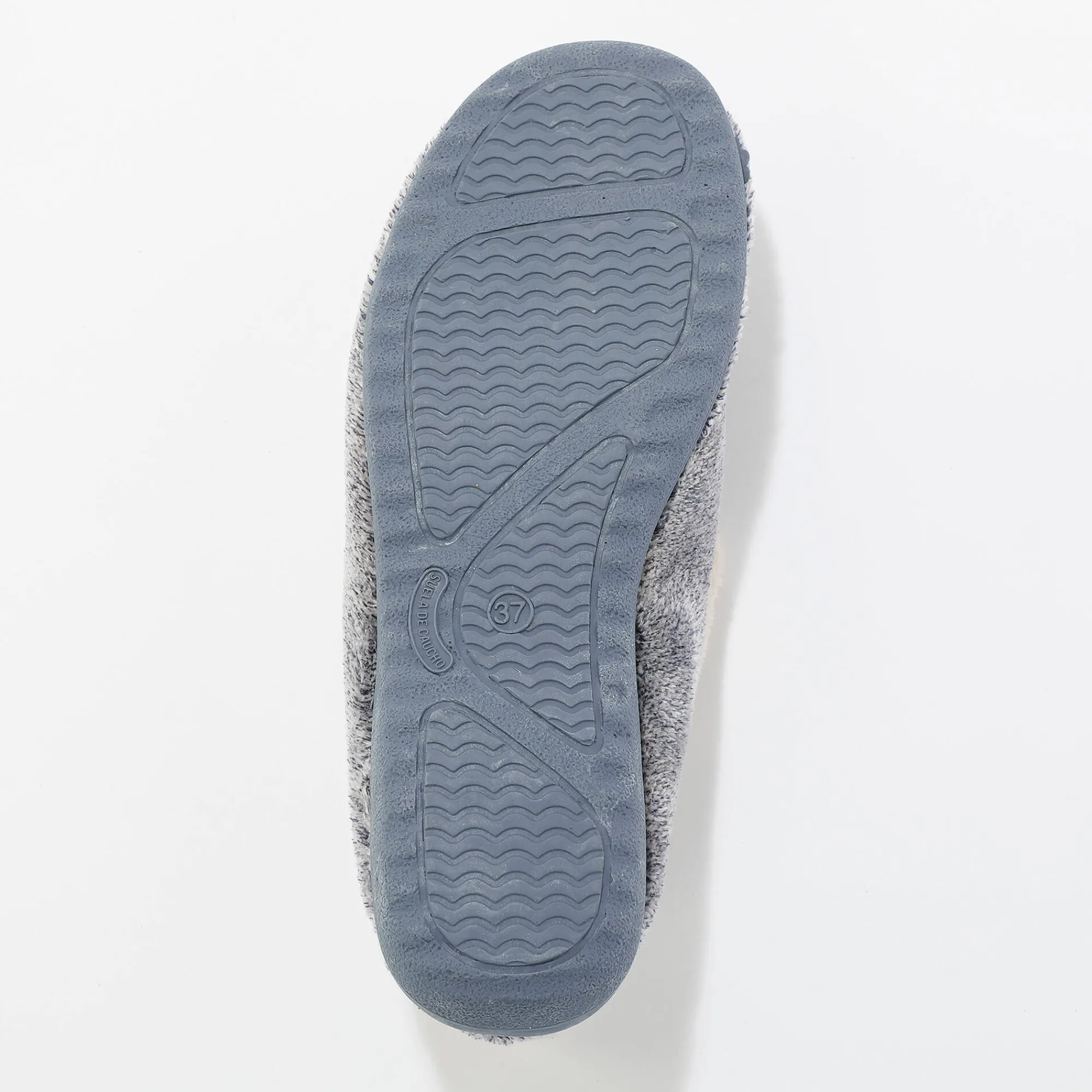 Sloffen|Sloffen<Blancheporte Ultrasoepele sloffen met pluchetouch blauw