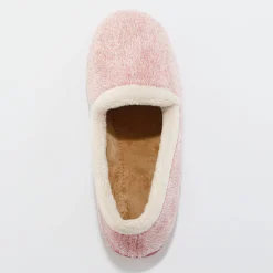 Sloffen|Sloffen<Blancheporte Ultrasoepele sloffen met pluchetouch roze
