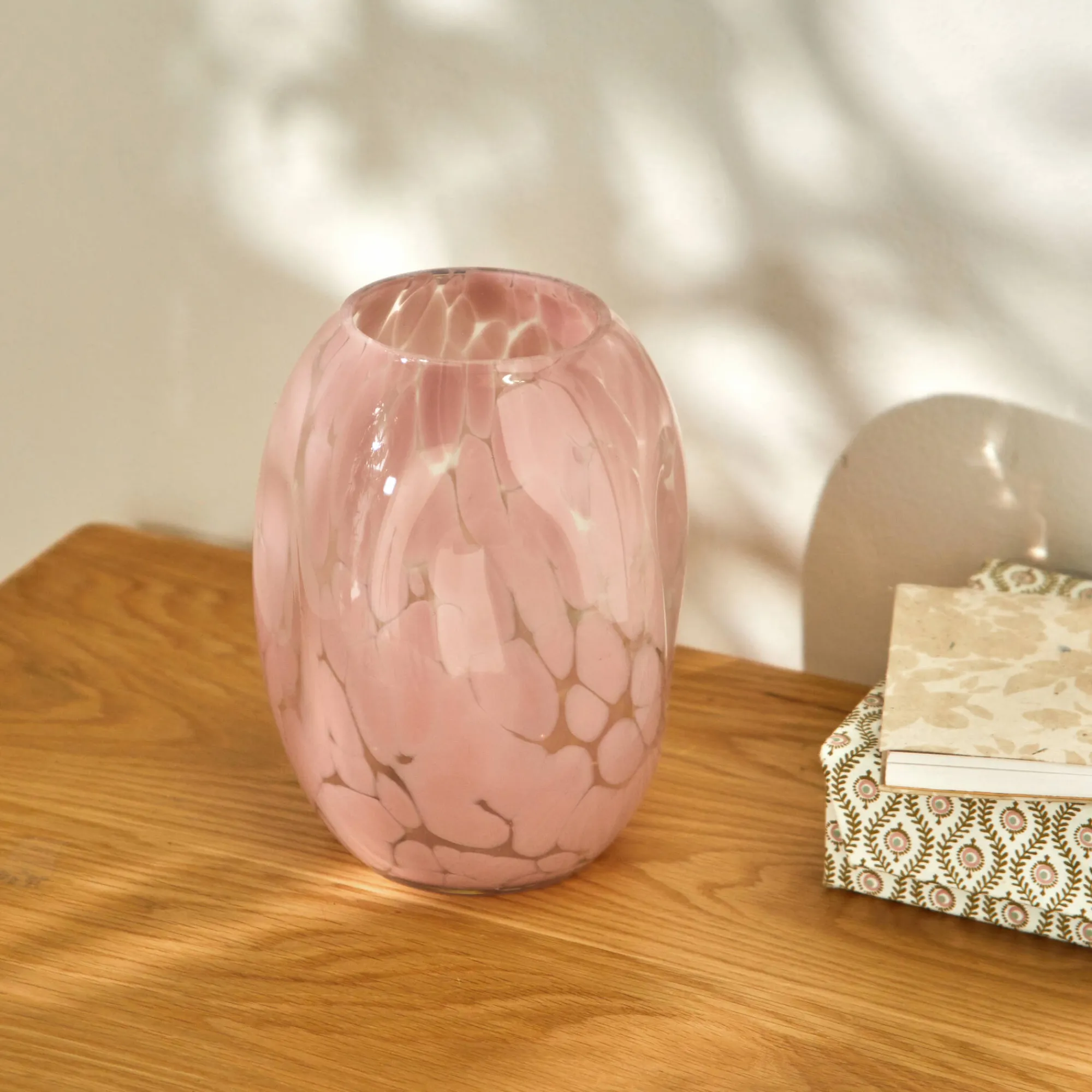 Decoratieartikel<Blancheporte Vaas in gevlekt glas parma