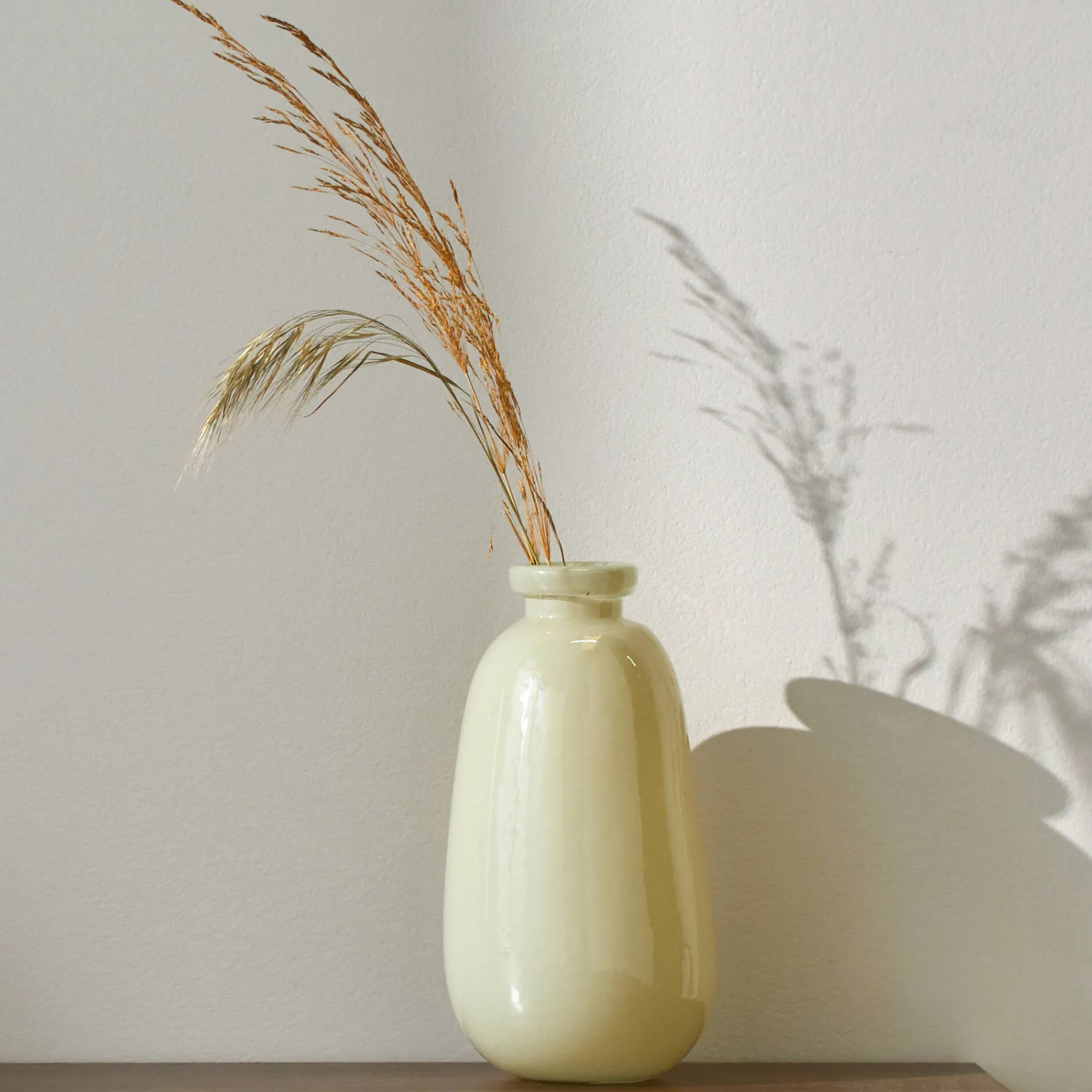 Decoratieartikel<Blancheporte Vass in , halfdoorzichtig glas zandkleur