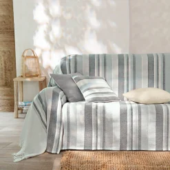 Kussenhoes<Blancheporte Veelkleurig artisanaal geweven kussenhoes - set van 2 parelgrijs