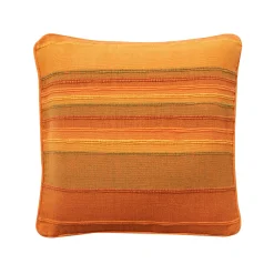 Kussenhoes<Blancheporte Veelkleurig artisanaal geweven kussenhoes - set van 2 oranje