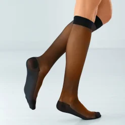 Panty’s, Kniekousen En Sokken<Blancheporte Vermoeidheidswerende kniekousen 40 denier - set van 2 paar zwart