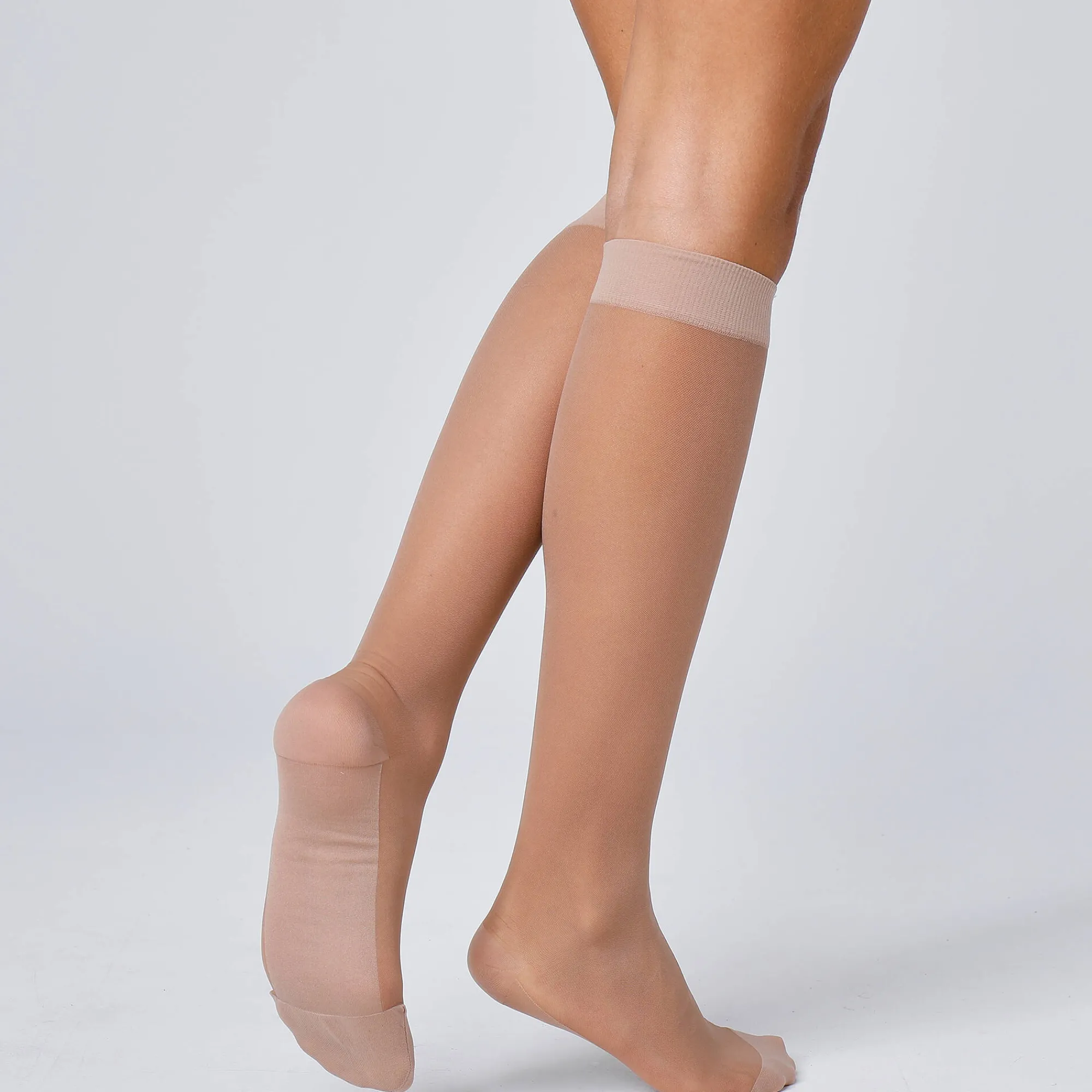Panty’s, Kniekousen En Sokken<Blancheporte Vermoeidheidswerende kniekousen 70 denier - set van 2 paar beige