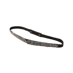 Sieraden En Feestaccessoires|Accessoires En Juwelen<Blancheporte Verstelbare ceintuur met fantasieparels antraciet / zilver