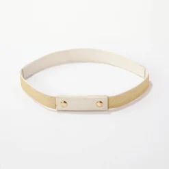 Accessoires En Juwelen<Blancheporte Verstelbare ceintuur met fantasieparels ecru / goudkleurig