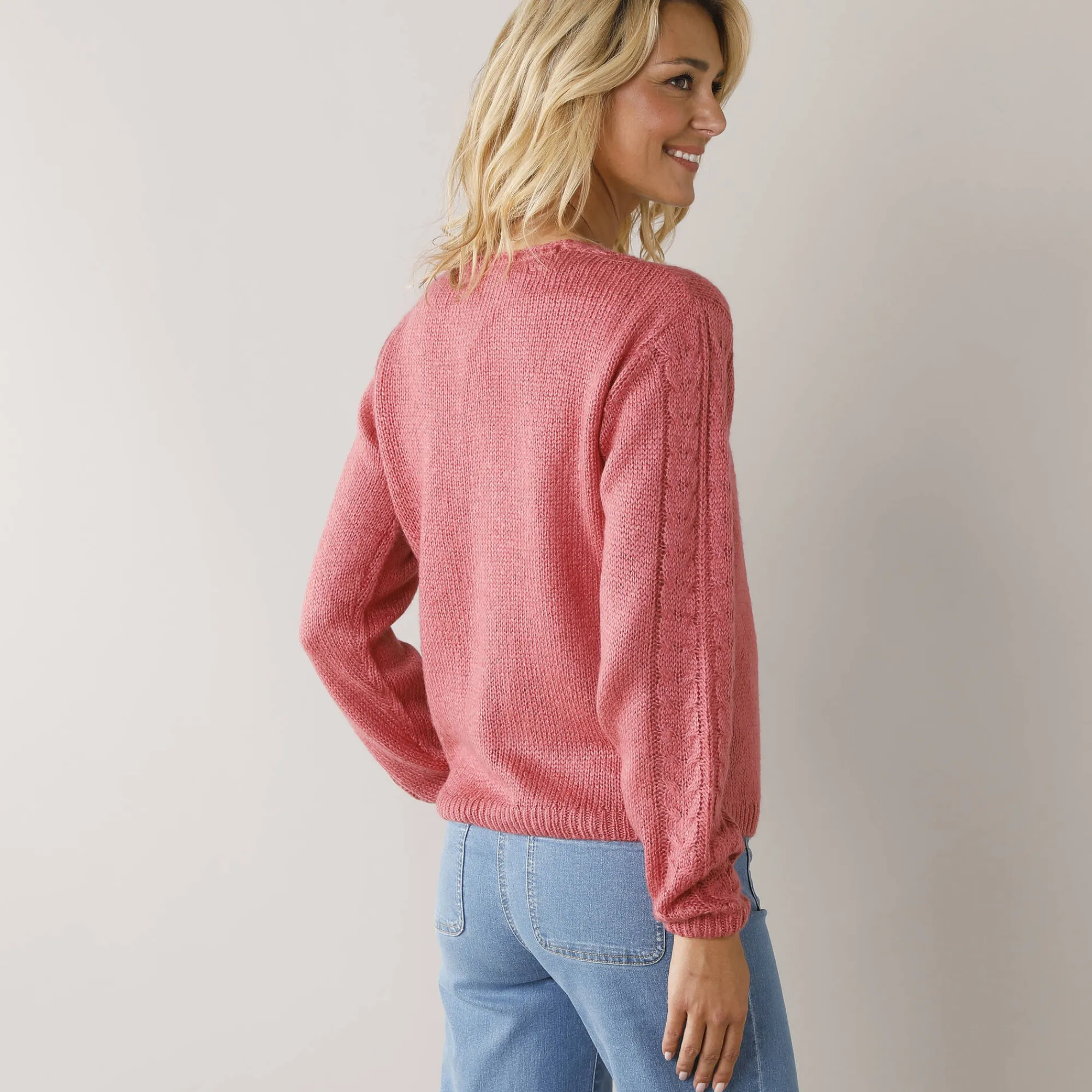 Trui En Vest<Blancheporte Vest in wikkelstijl roze