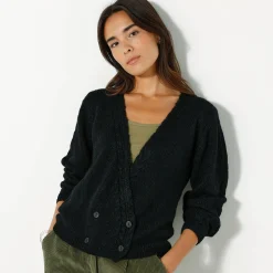 Trui En Vest<Blancheporte Vest in wikkelstijl zwart