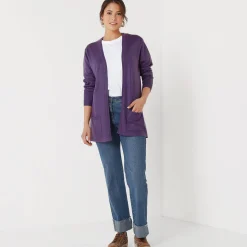 Trui En Vest<Blancheporte Vest met kasjmiertouch aubergine