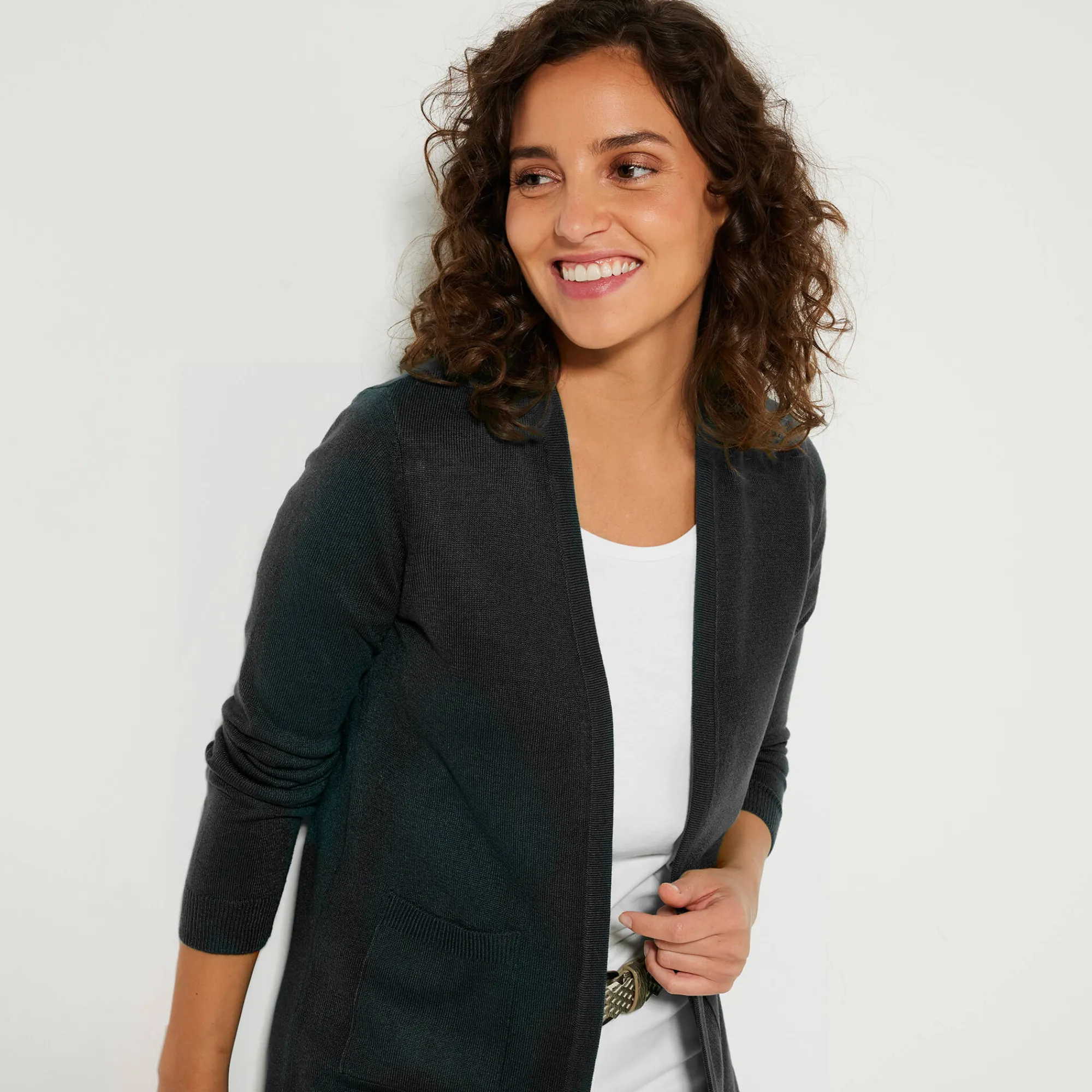 Trui En Vest<Blancheporte Vest met kasjmiertouch zwart