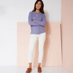 Trui En Vest<Blancheporte Vest met knopen in patenttricot parma