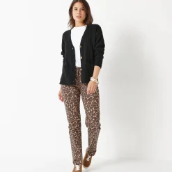 Trui En Vest<Blancheporte Vest met V-hals, ribtricot zwart