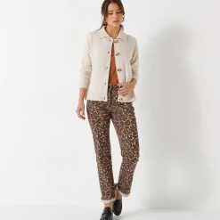 Trui En Vest<Blancheporte Vestjasje met knopen, gerecycleerd polyester(**) chiné beige