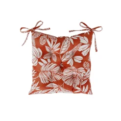 Stoelkussentje<Blancheporte Vierkant, bedrukt stoelkussentje - set van 2 terracotta