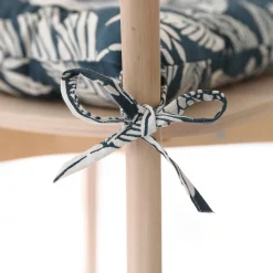 Stoelkussentje<Blancheporte Vierkant, bedrukt stoelkussentje - set van 2 blauw