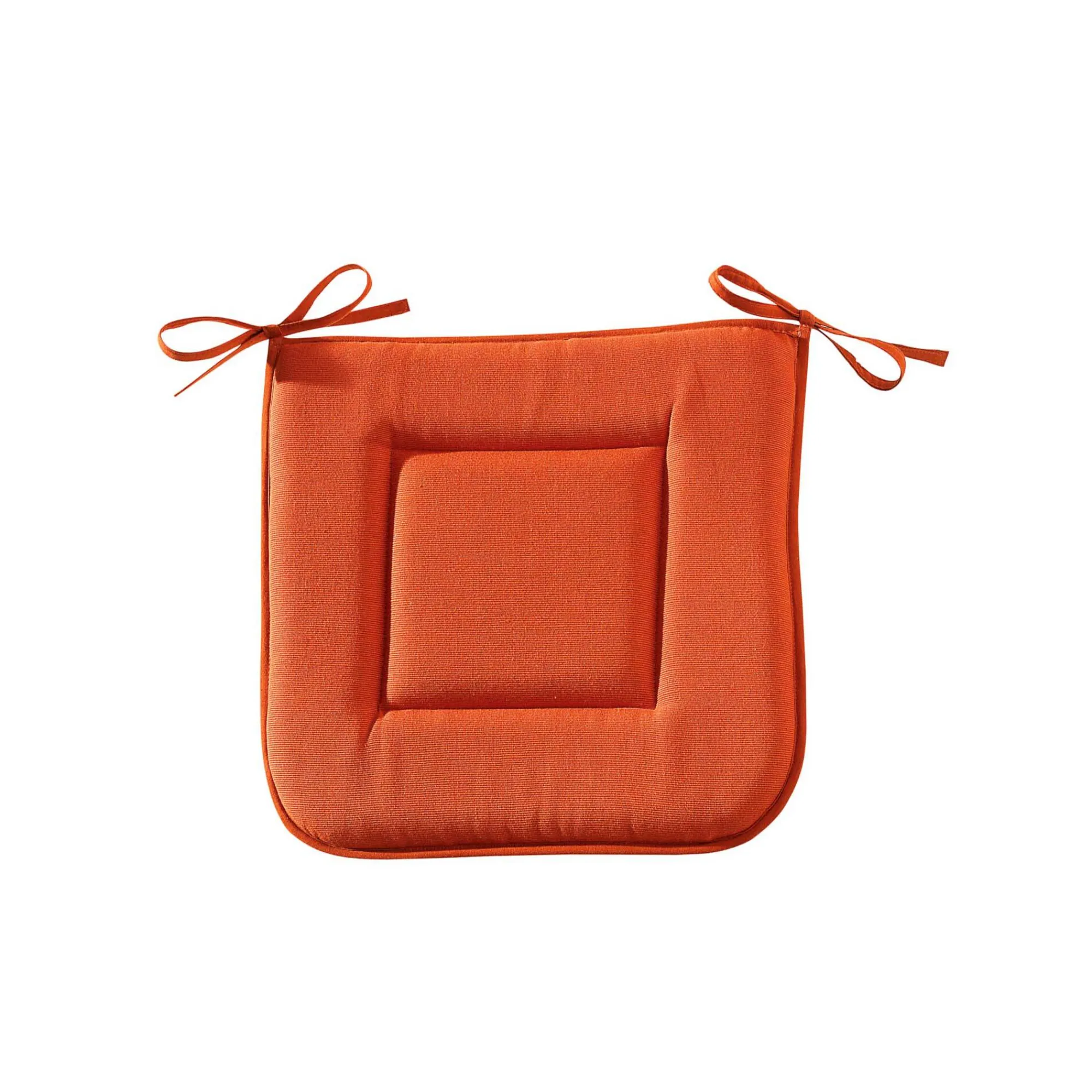 Stoelkussentje<Blancheporte Vierkant stoelkussentje terracotta