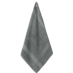 Droogdoek En Handdoek<Blancheporte Vierkante absorberende handdoek in badstof - set van 4 grijs