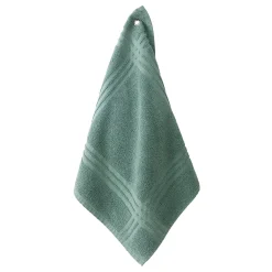 Droogdoek En Handdoek<Blancheporte Vierkante absorberende handdoek in badstof - set van 4 eucalyptus