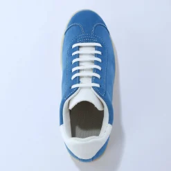 Baskets En Sneakers|Schoenen<Blancheporte Vintage sneakers in splitleer, gekleurd blauw
