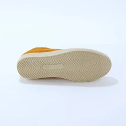 Baskets En Sneakers|Schoenen<Blancheporte Vintage sneakers in splitleer, gekleurd oranje