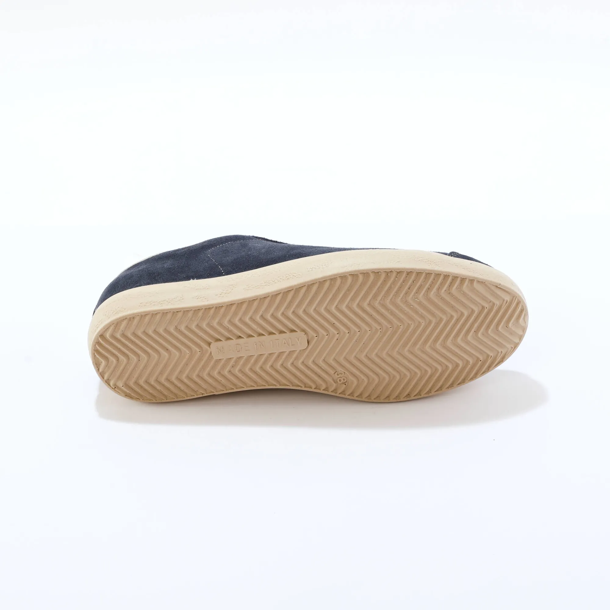 Baskets En Sneakers|Schoenen<Blancheporte Vintage sneakers in splitleer, gekleurd jeansblauw