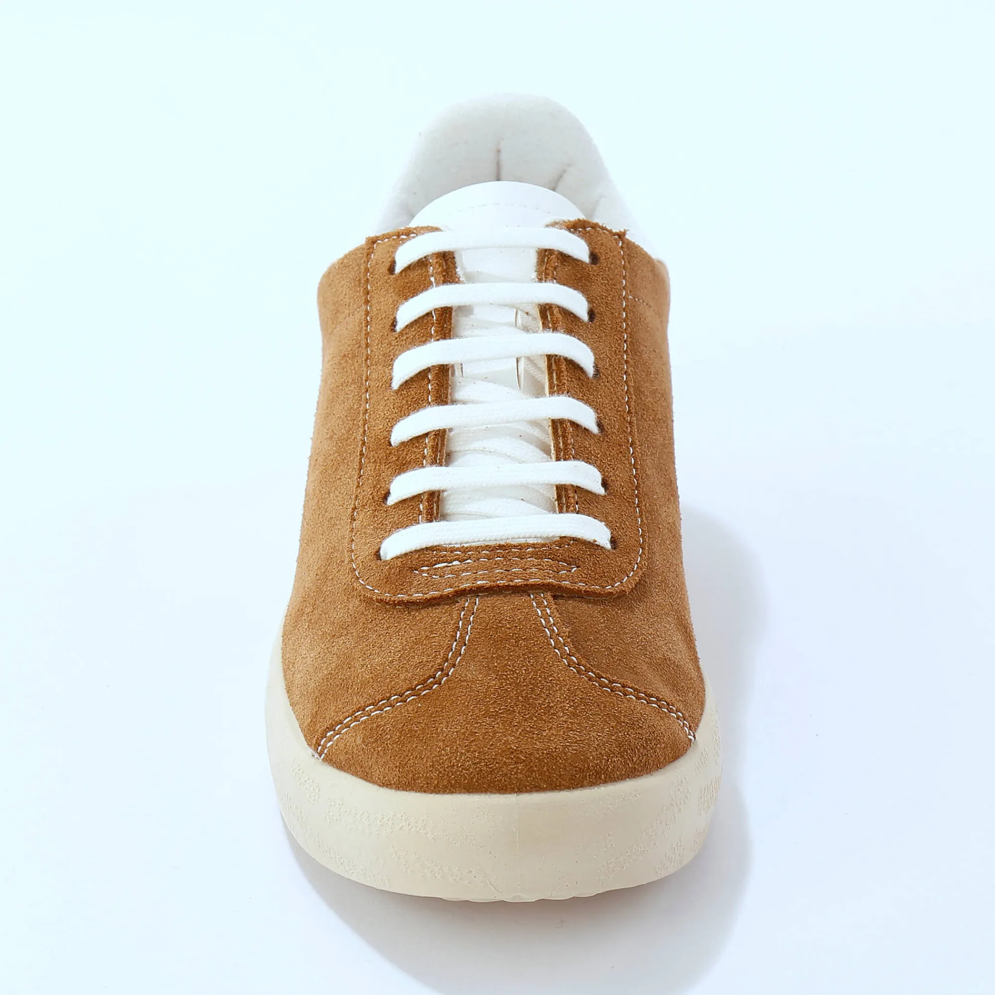 Baskets En Sneakers|Schoenen<Blancheporte Vintage sneakers in splitleer, gekleurd taupe