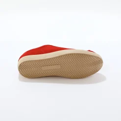 Baskets En Sneakers|Schoenen<Blancheporte Vintage sneakers in splitleer, gekleurd rood