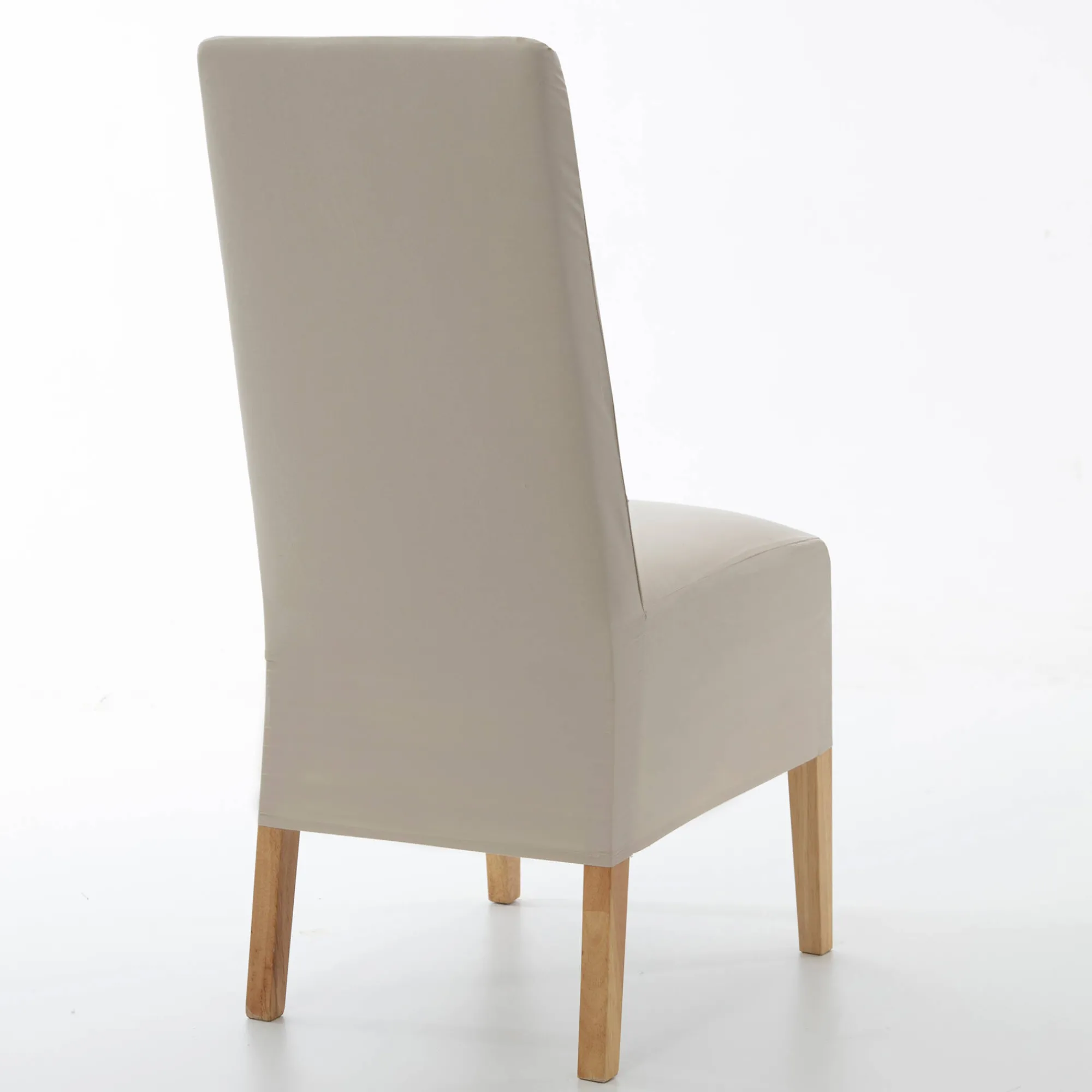 Stoelhoes<Blancheporte Vitrage met geborduurde pluimen beige